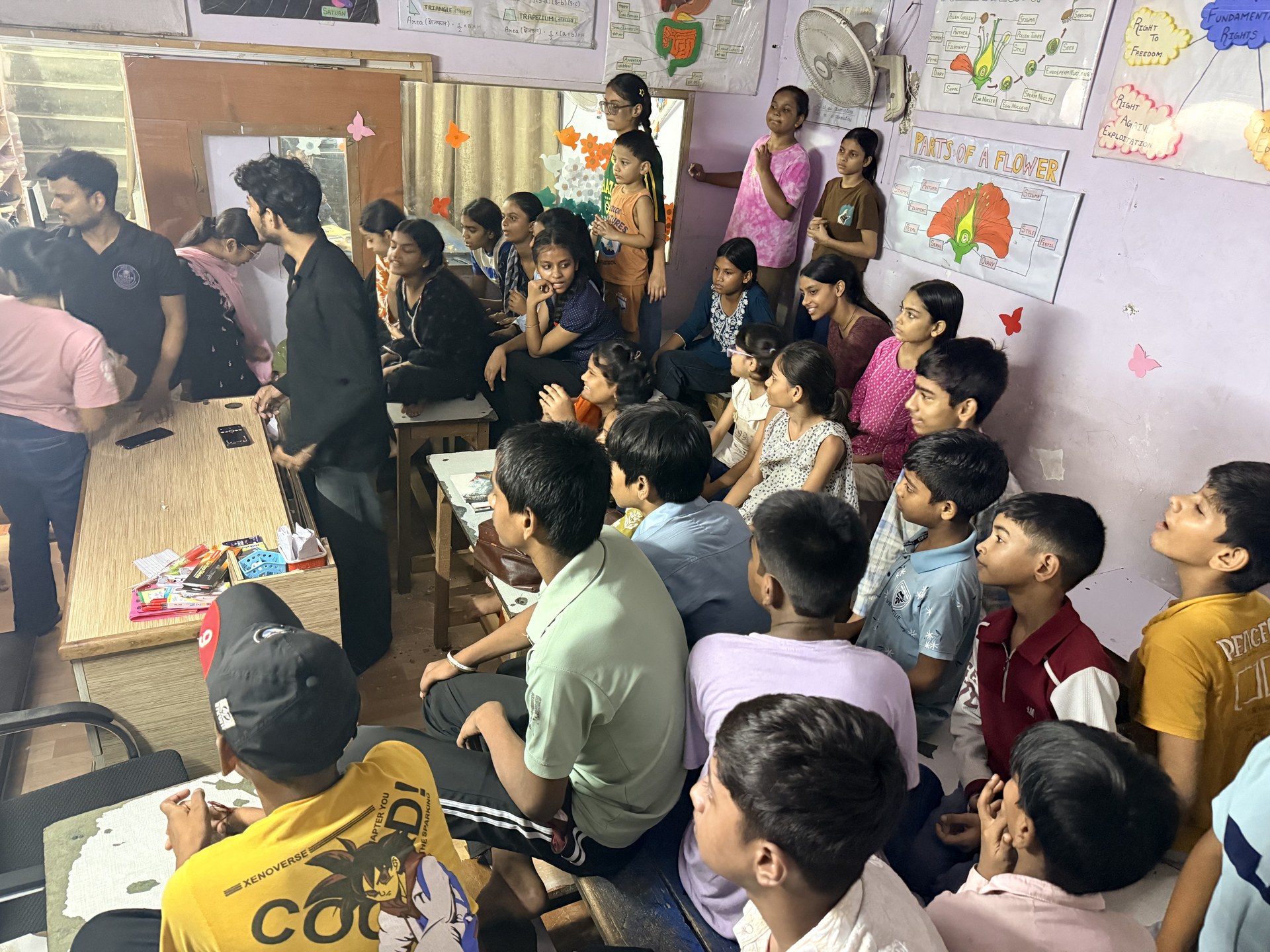 Students participating in a classroom activity at SCC Classes